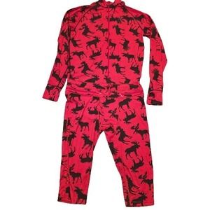 Airblaster Women's M Hoodless Ninja Suit Thermal Base Red Moose Skiing Hiking